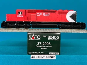 37-2906 Kato SD40-2 Canadian Pacific HO Engine DCC Ready CP New - Picture 1 of 1
