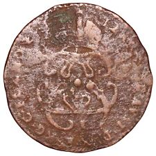 1712 Spanish Netherlands Charles VI 1 Liard Coin