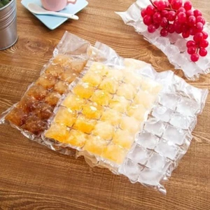 10PCS Edible Frozen Ice Cube Bags Portable Ice Mould DIY Drinking - Picture 1 of 12