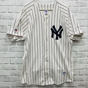 Vintage Russell Athletic MLB New York Yankees 50/50 Baseball Jersey Size XL USA - Picture 1 of 9