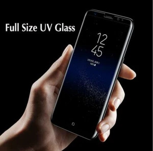 UV Liquid Glue Protective Glass For Samsung Galaxy S22+ S21+ S20 ultra s10 s8 s9 - Picture 1 of 11