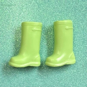 Barbie Doll Shoes Fashion Chunky Lime Green Rain Or Sun Boots 2000 Y2K - Picture 1 of 6