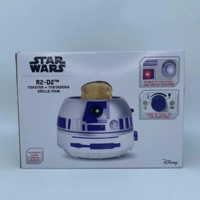 Star Wars R2-D2 Toaster Active Sounds & Lights Galaxy Two-Slice Uncanny Brands - Image 1 of 4