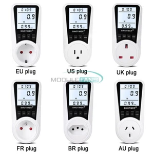 Energy Power Consumption Wattmeter Plug-in Socket Power Kilowatt Wattage Meter - Picture 1 of 45
