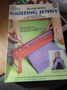 Vintage 1974 deluxe model knitting Jenny : Crafts By Whiting Milton Bradley NEW - Picture 1 of 4