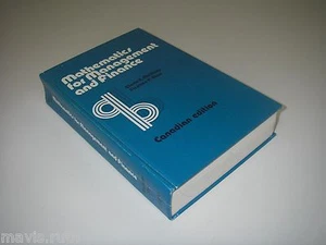 Mathematics for Management & Finance/Gloria Mullings Stephen Shao TEXTBOOK    - Picture 1 of 1