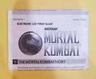Mortal Kombat Tiger Electronic Lcd Game Instruction Manual Booklet Only