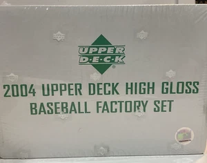 2004 Upper Deck Glossy Baseball Factory Sealed Set Tiffany Derek Jeter Wood Box - Picture 1 of 7