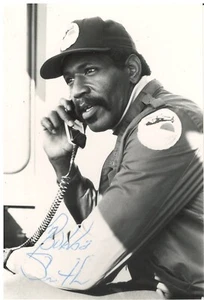 3" x 5" schwarzweiß Foto signiert von Bubba Smith, NFL Hall of Fame von mit Echtheitszertifikat - Bild 1 von 1