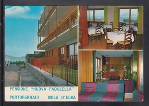 Cartolina Portoferraio Isola D'Elba Pensione Nuova Padulella VEDUTINE ID734 - Picture 1 of 1