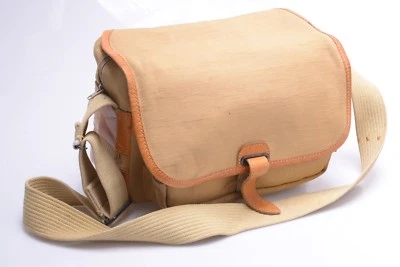 ✅ BOLSA TELA CALIDAD ACCIÓN LONA/CUERO 4 ANALÓGICA LEICA, NIKON, CANON, CONTAX Foto 1 de 4