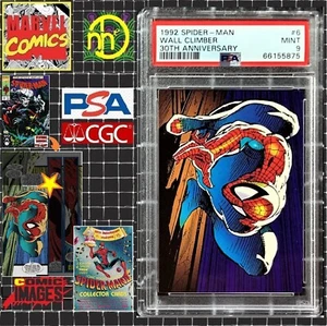 1992 Marvel Comic Images Spider-Man 30th Anniversary #6 Wall Climber PSA 9 MINT - Picture 1 of 6