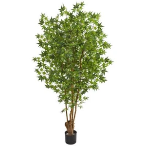 Nearly Natural Artificial Plant 6' Beautiful Decor Indoor Artificial Maple Tree - Picture 1 of 1
