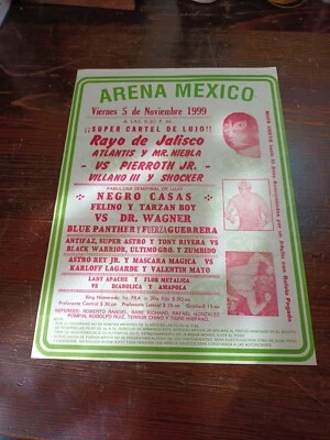 PROGRAMS 99's LUCHA LIBRE, ATALNTIS vs PIERROT JR MEXICO MEXICAN WRESTLING - Image 1 of 4