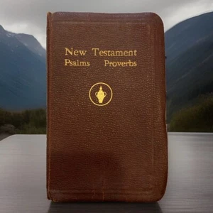 Vintage 1958 Edition Gideons New Testament Psalms Proverbs Pocket Bible - Picture 1 of 6