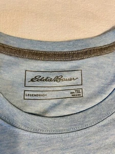 Camiseta para hombre Eddie Bauer Legendwash azul jaspeado - XL alta - Imagen 1 de 2