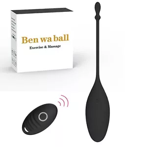 Balas de Kegel Ben Wa pesas 10 velocidades para mujeres Ajuste del suelo pélvico Ejercicio - Imagen 1 de 8