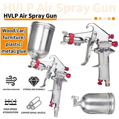 HVLP Auto Paint Air Spray Gun Kit Gravity Feed Car Primer 1.5MM Nozzle - Image 1 of 4
