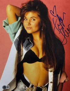Hot Sexy Tiffani Thiessen Signed 11x14 Photo Authentic Autograph Beckett Witness - Foto 1 di 2