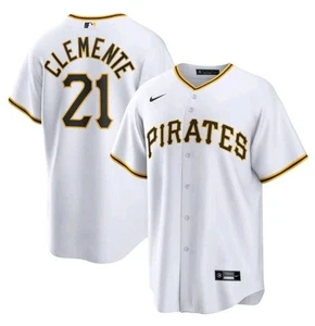 Pittsburgh Pirates Roberto Clemente Nike White Replica Jersey Coopertown - Picture 1 of 6