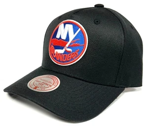 New York Islanders NHL Mitchell & Ness Black Vintage Pinch Hat Cap Mens Snapback - Picture 1 of 3