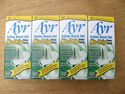 4 упаковки Ayr назальный гель-спрей без капель 0,75 жидкой унции срок годности 10/2028 - Изображение 1 из 2
