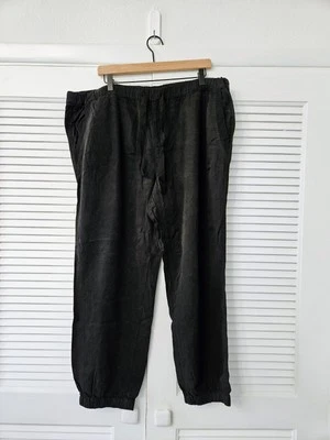 Faded Glory Women’s XXL  Joggers Lyocell Heavyweight Charcoal Black Drawstring - Image 1 of 4