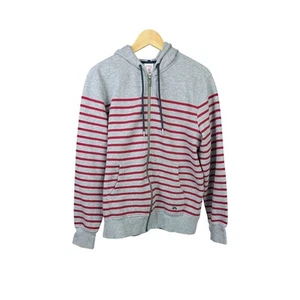 Giacca uomo Brooks Brothers grigia Mariner a righe con cappuccio e zip M $198 vendita al dettaglio - Foto 1 di 6