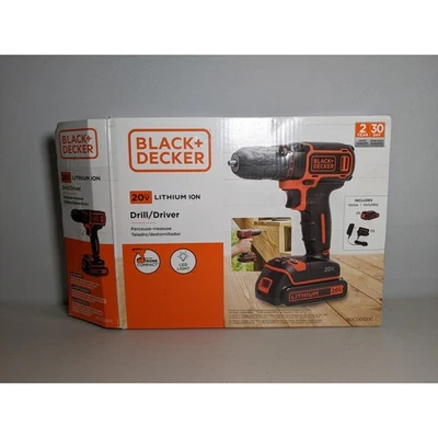Taladro inalámbrico de iones de litio BLACK+DECKER 20V MAX BDCDD120C Foto 1 de 3