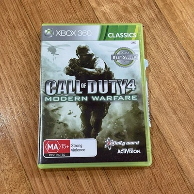 Call of Duty 4 Modern Warfare Microsoft Xbox 360 Game Complete With Manual - image 1 of 4
