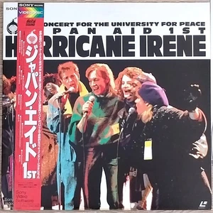 HURRICANE IRENE Laserdisc Japan Aid Live Concert LD OBI 98LS2005 Howard Jones - Picture 1 of 3
