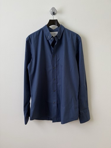 Camicia abito manica lunga Maison Margiela blu M