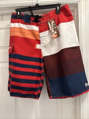 Quiksilver Multicolor Drawstring Board Shorts 9.5” Mens Size 32 NWT - Изображение 1 из 4