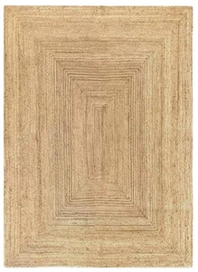 MDS Pack of 1 Handwoven Braided Jute Area Rug 2x3 Rectangular - 100% Natural ... - Bild 1 von 7