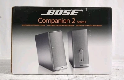 Bose Companion 5 Multimedia Speaker System in Graphene/Silver | Tested/Works! - Image 1 of 4