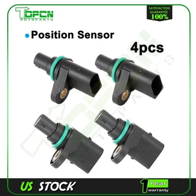 Sensor de posición del cigüeñal CPS de 4 piezas para BMW 545i 750Li 550i 2004-2006 PC545 Foto 1 de 4