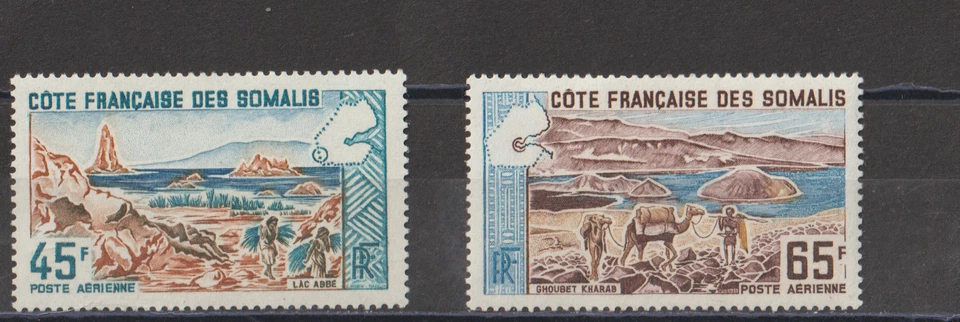 1965 COTE DES SOMALIS YVERT P.A N°43.44 Neuf**EXTRA - Photo 1/1