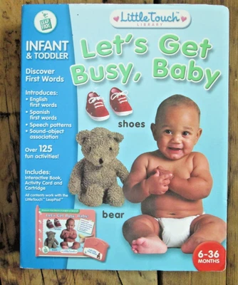 Leap Frog Little Touch Library LeapPad Book Cartridge Let's Get Busy, Baby - Image 1 of 4