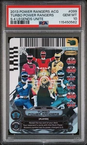 PSA 10 2013 Turbo Rangers ACG 099 Power Rangers Legends Unite Gold Foil - Picture 1 of 2
