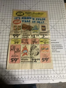 newspaper ad vintage 1985 Grocery Store IGA B521 - Picture 1 of 2