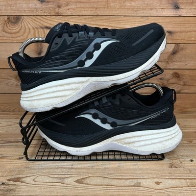 Saucony Trainers Womens Size UK 8 Hurricane 24 Black White Road Running Shoes - Image 1 of 4