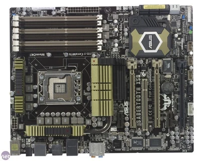ASUS SABERTOOTH X58 Motherboard i7 with processor +fan, gaming Trading server DJ - Image 1 of 3
