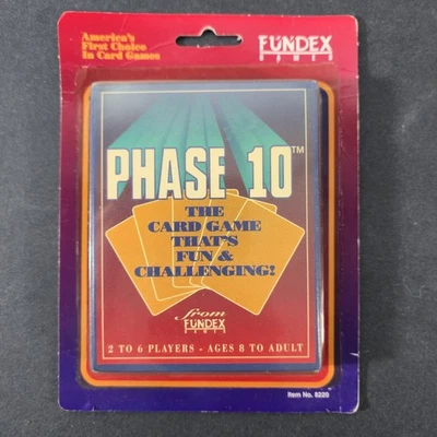 Vintage Phase 10  Fundex 1992 Card Game NEW Sealed Rummy Type Game - Image 1 of 4