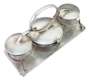 Royal English Decorative Glass / Bottle Holder Luxurious Silver Plated. G23-87 - Picture 1 of 11