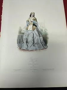 Original 1820 Hand Colored Engraving Of Bayadere, Dancer From Chemakha 8.5x12.5” - Picture 1 of 5