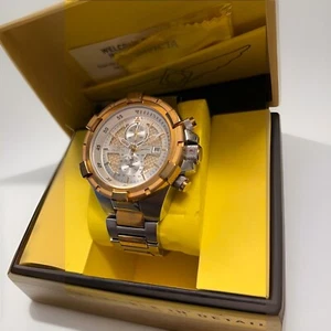 Invicta New in box pilot/Aviator Chronograph Watch Two Tone Watch men’s diving - Picture 1 of 7