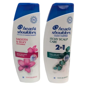 Head & Shoulders 2pc Bundle - Smooth & Silky Shampoo / Itchy Scalp 2-in-1 - Picture 1 of 6