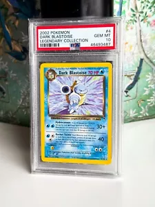 2002 BLASTOISE Legendary collection PSA 10 GEM MINT - No Foil Reverse Charizard - Picture 1 of 2