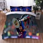 Football Messi Bedding Set 2/3Pcs Gift Quilt Duvet Cover Single Double King H1