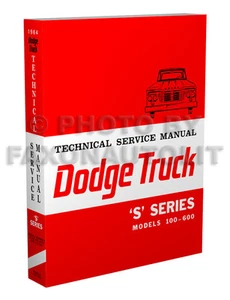 1964 Dodge Truck Shop Manual Pickup Power Wagon Panel D100 D200 D300 W100-WM300 - Picture 1 of 1